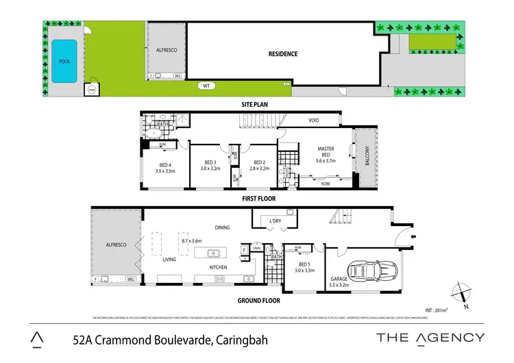 Floorplan of Homely semi-detached listing, 52a Crammond Boulevard, Caringbah NSW 2229