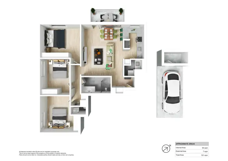 Floorplan of Homely apartment listing, 9/75 Union Street, Cooks Hill NSW 2300