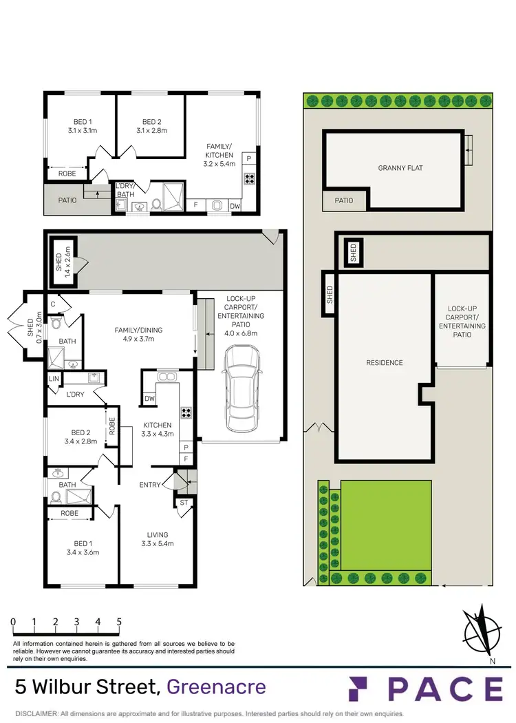 Floorplan of Homely house listing, 5 & 5A Wilbur Street, Greenacre NSW 2190
