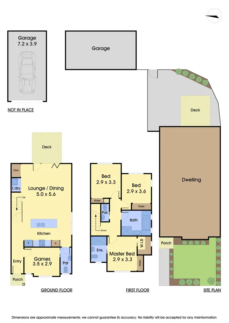 Floorplan of Homely townhouse listing, 1/42 Grieve Parade, Altona VIC 3018