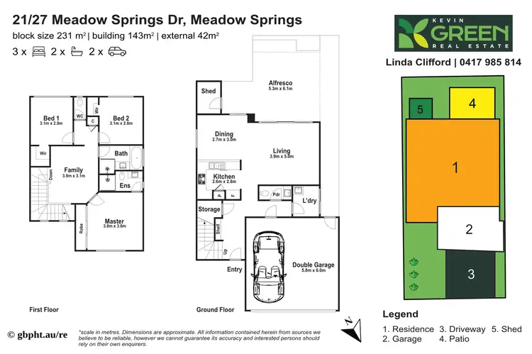 Floorplan of Homely house listing, 21/27 Meadow Springs Drive, Meadow Springs WA 6210