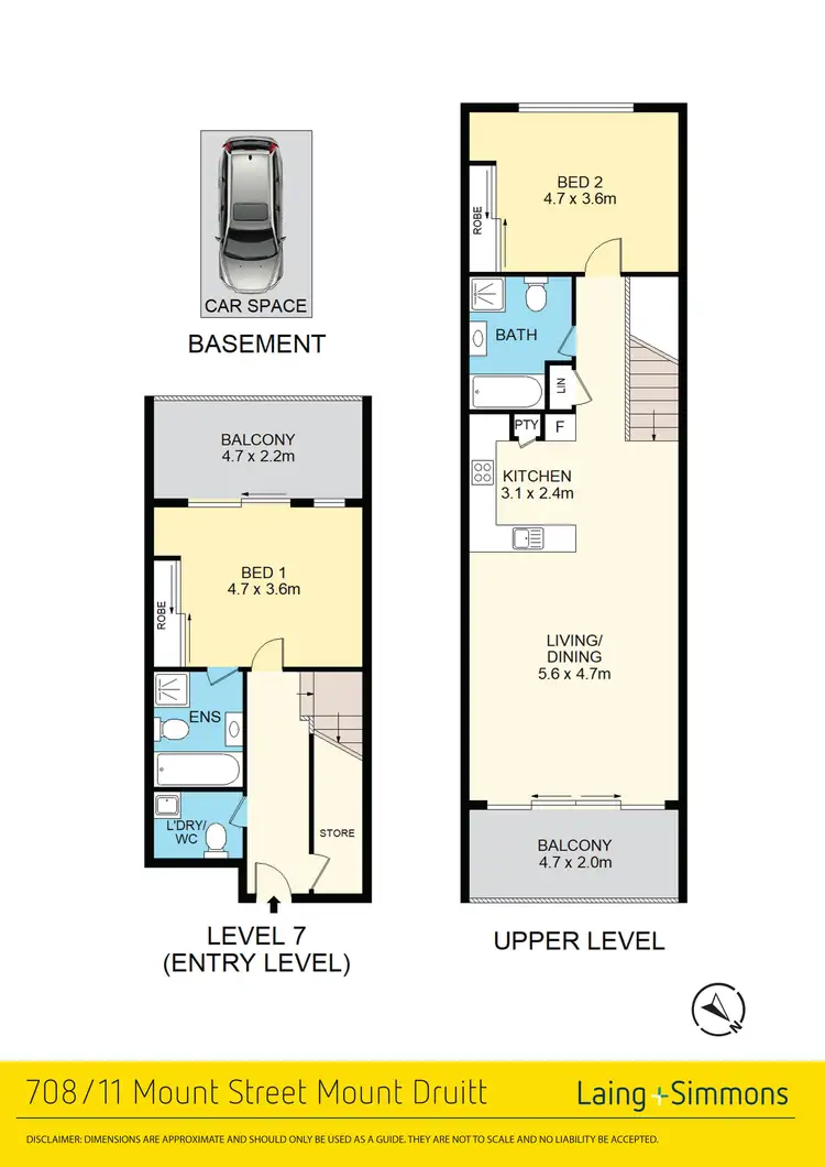 Floorplan of Homely unit listing, 708/11 Mount Street, Mount Druitt NSW 2770