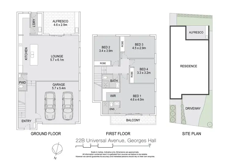Floorplan of Homely house listing, 22B Universal Avenue, Georges Hall NSW 2198