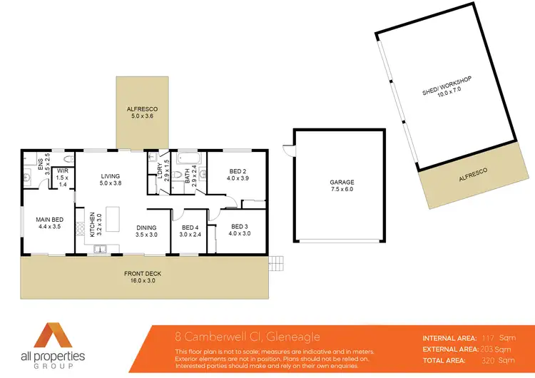 Floorplan of Homely house listing, 8 Camberwell Close, Gleneagle QLD 4285