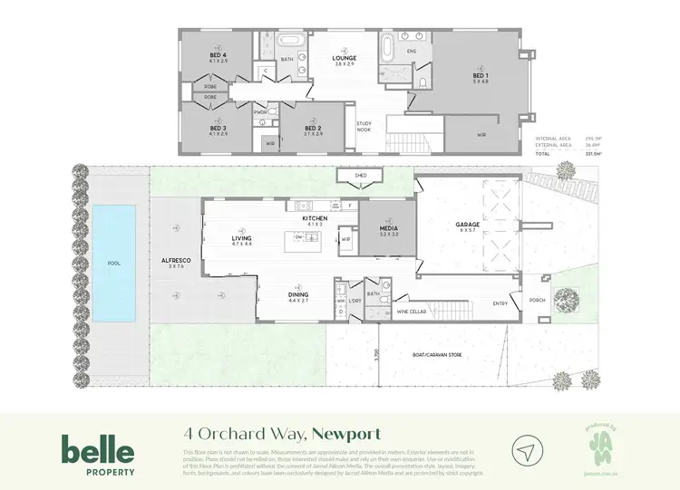 Floorplan of Homely house listing, 4 Orchard Way, Newport QLD 4020