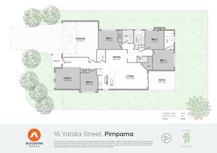 Floorplan of Homely house listing, 16 Yatala Street, Pimpama QLD 4209