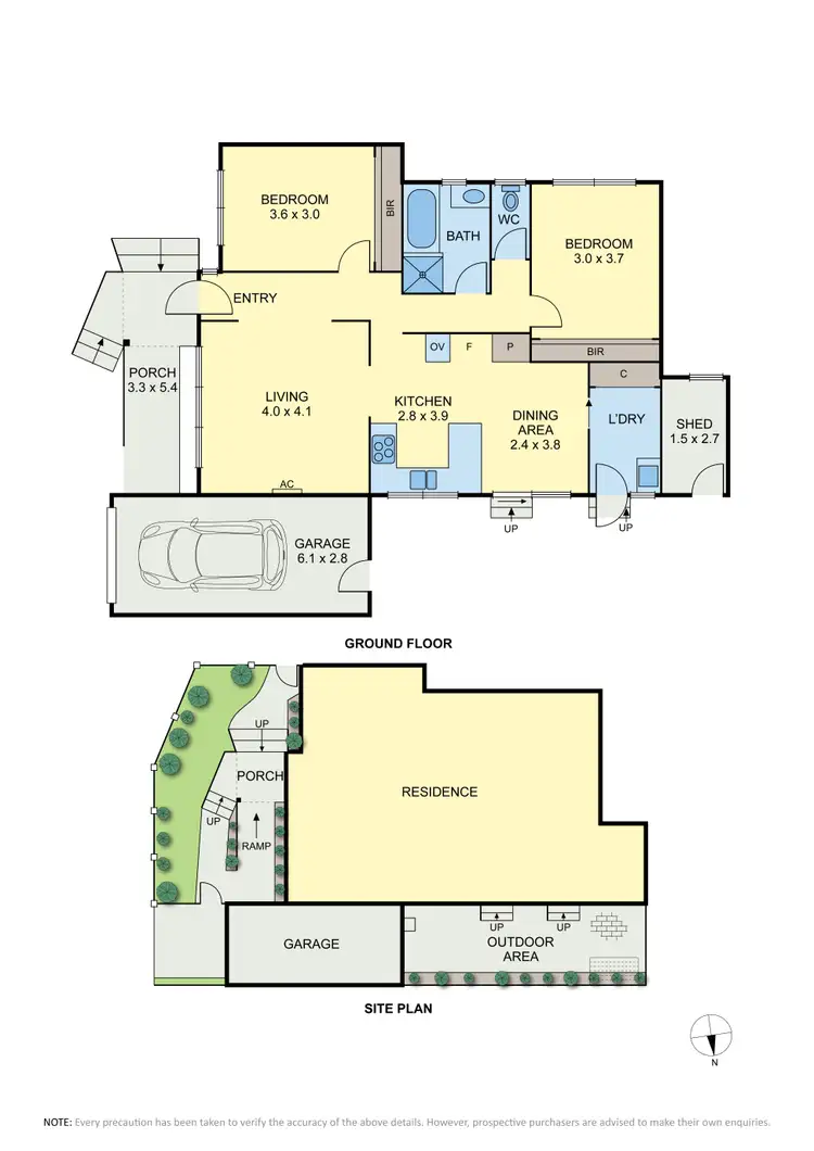 Floorplan of Homely villa listing, 1/25 Grice Crescent, Essendon VIC 3040