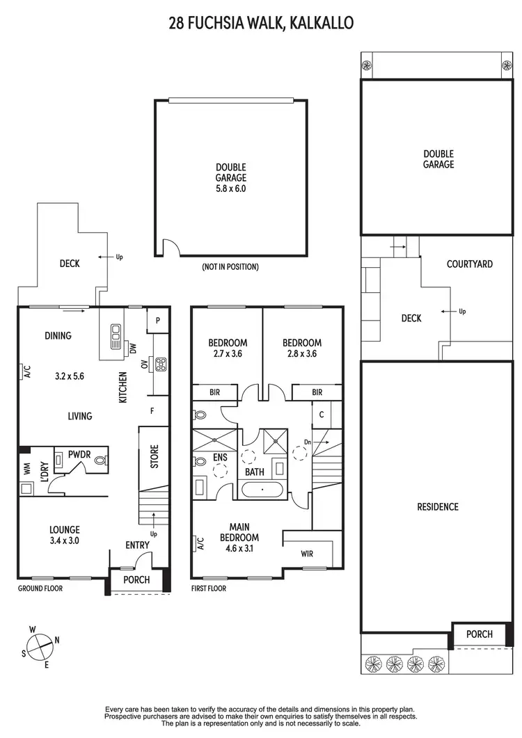 Floorplan of Homely townhouse listing, 28 Fuchsia Walk, Kalkallo VIC 3064