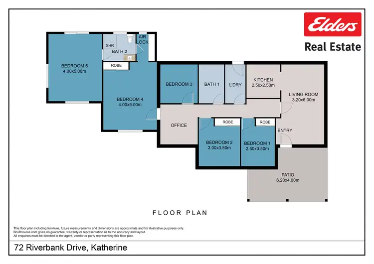Floorplan of Homely house listing, 72 Riverbank Drive, Katherine NT 850