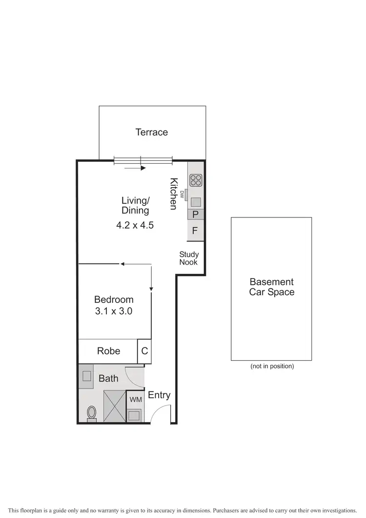 Floorplan of Homely apartment listing, 305/52 Dow Street, Port Melbourne VIC 3207