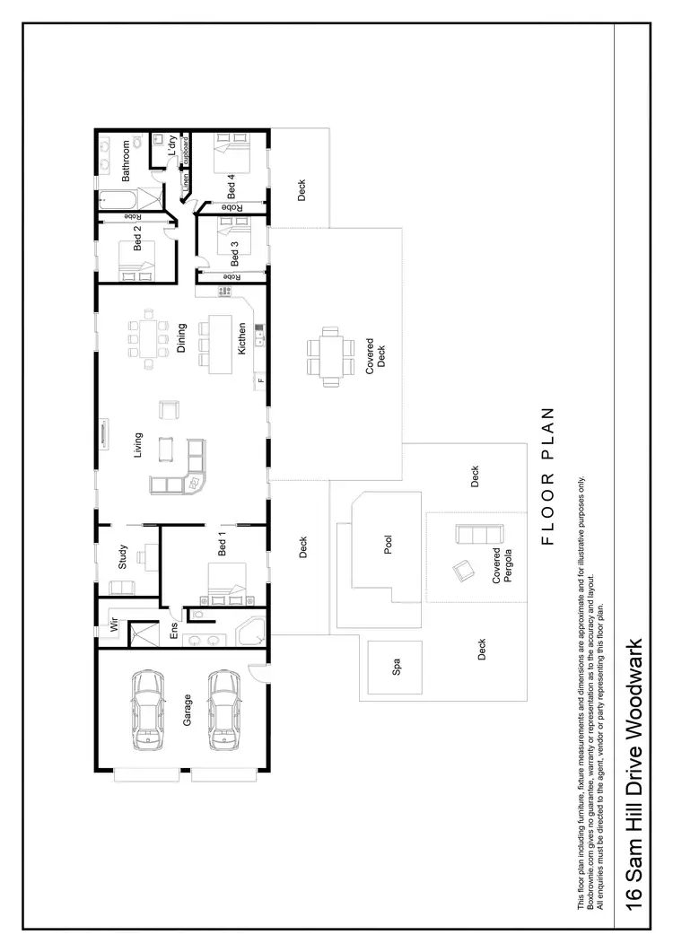 Floorplan of Homely house listing, 16 Sam Hill Drive, Woodwark QLD 4802