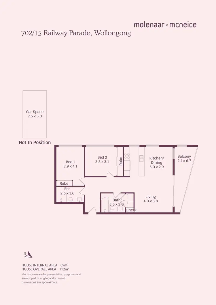 Floorplan of Homely apartment listing, 702/15 Railway Parade, Wollongong NSW 2500