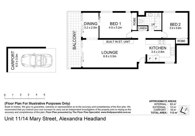 Floorplan of Homely apartment listing, 11/14 Mary Street, Alexandra Headland QLD 4572