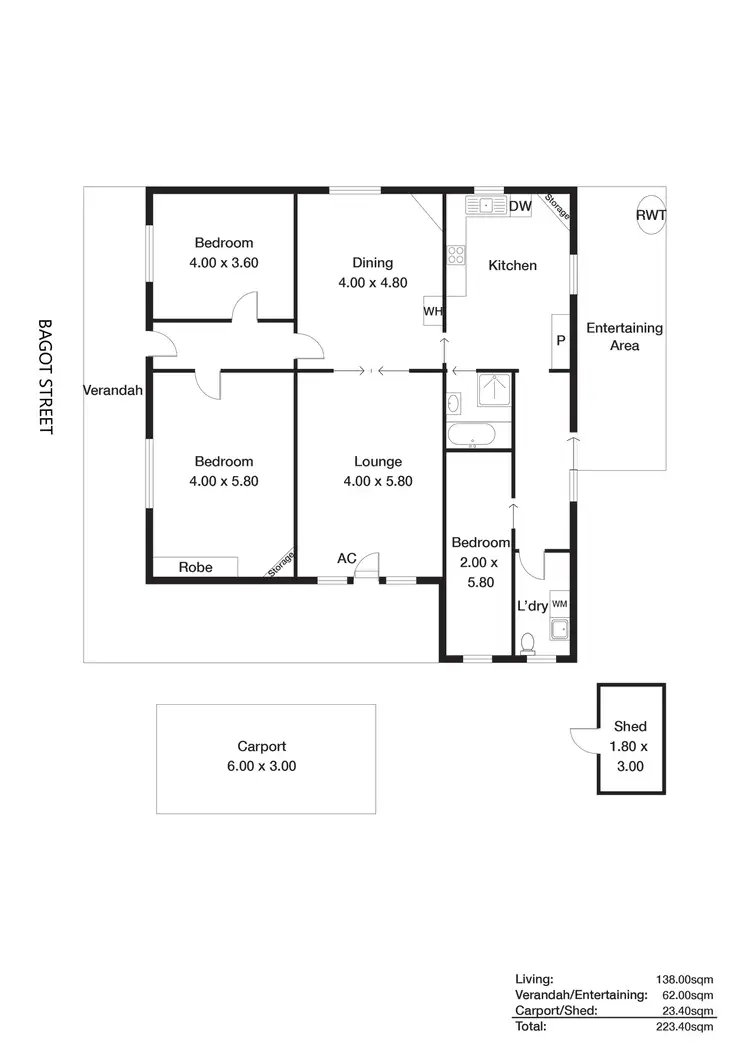 Floorplan of Homely house listing, 25 Bagot Street, Wallaroo SA 5556