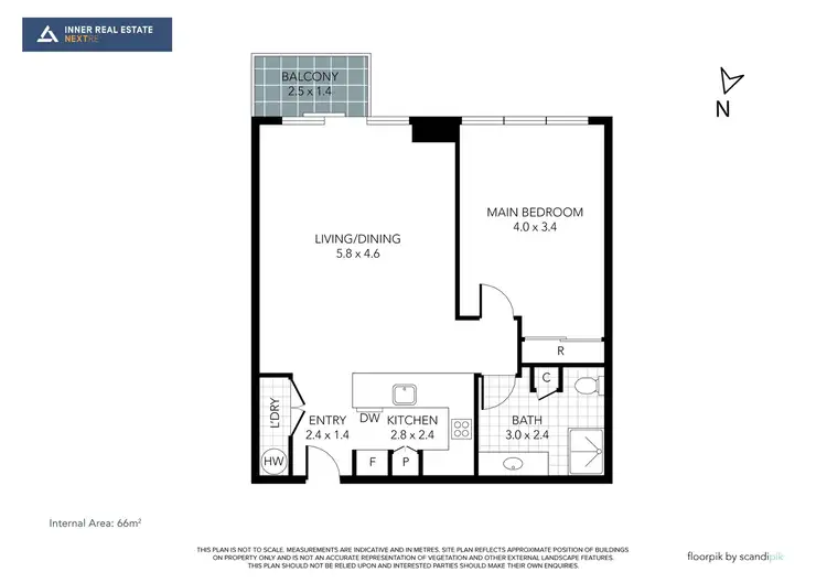 Floorplan of Homely apartment listing, T606/348 St Kilda Road, Melbourne VIC 3004