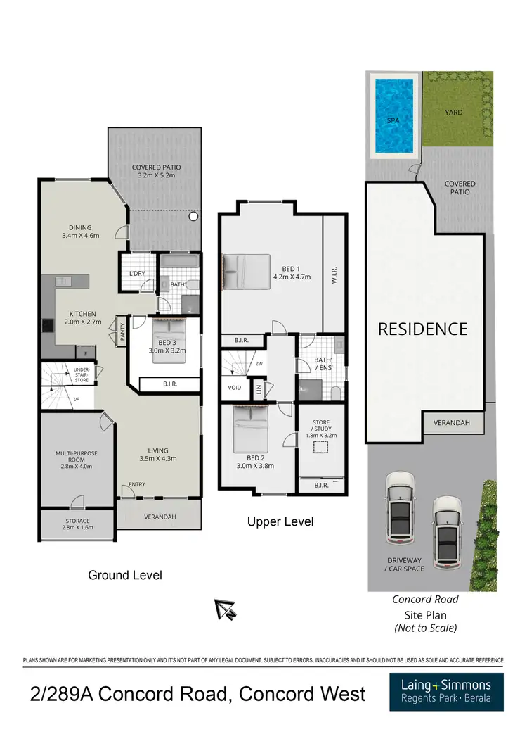 Floorplan of Homely semi-detached listing, 2/289A Concord Road, Concord West NSW 2138