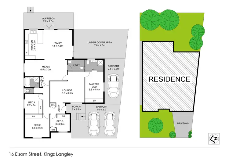 Floorplan of Homely house listing, 16 Elsom Street, Kings Langley NSW 2147