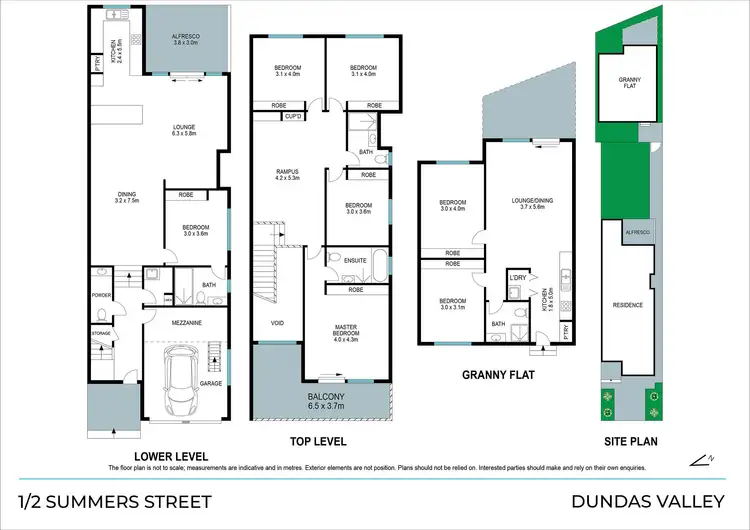 Floorplan of Homely semi-detached listing, 1 & 4/2 Summers Street, Dundas Valley NSW 2117