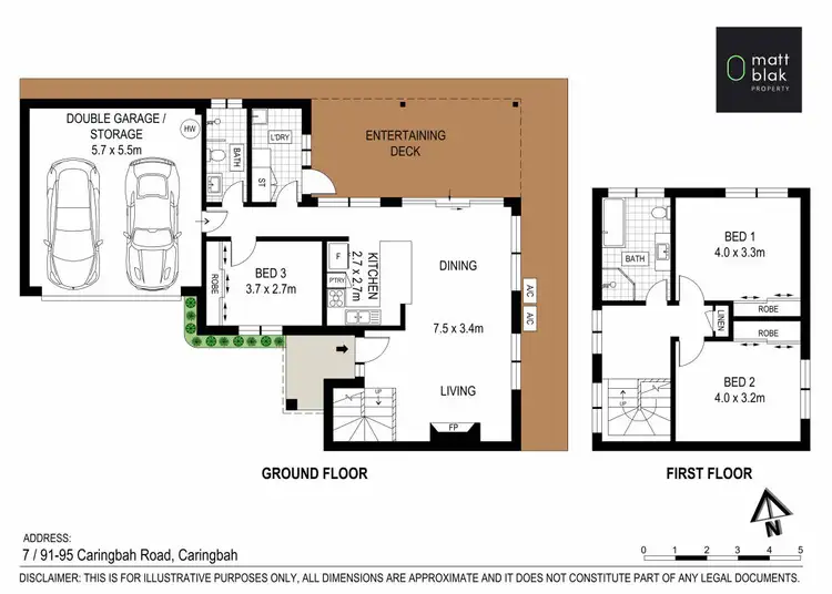 Floorplan of Homely townhouse listing, 7/91-95 Caringbah Road, Caringbah NSW 2229