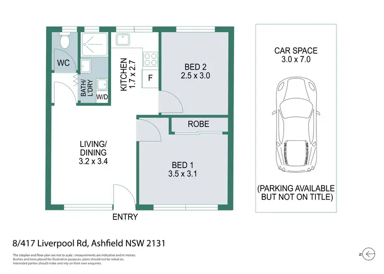 Floorplan of Homely unit listing, 8/417 Liverpool Road, Ashfield NSW 2131