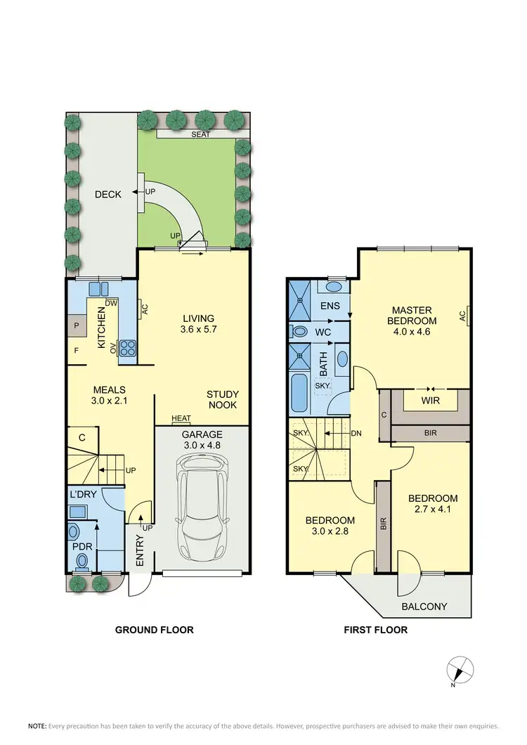 Floorplan of Homely townhouse listing, 2/4-6 Richardson Street, Essendon VIC 3040