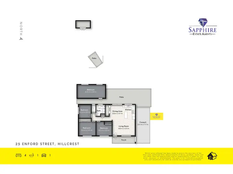 Floorplan of Homely house listing, 25 Enford Street, Hillcrest QLD 4118