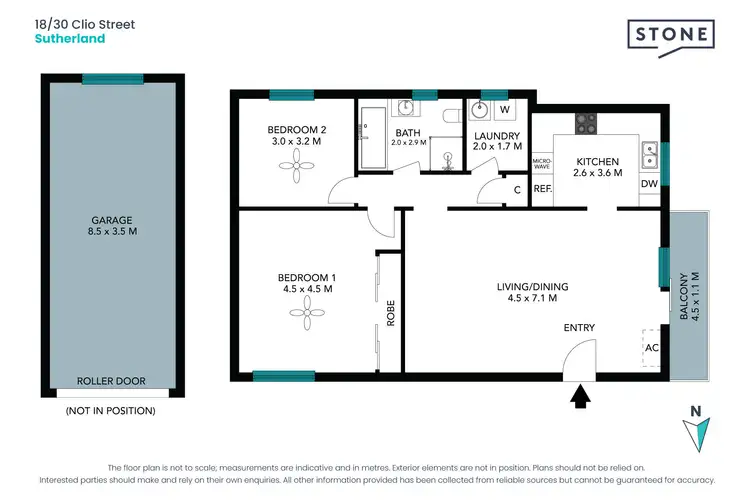 Floorplan of Homely apartment listing, 18/30 Clio Street, Sutherland NSW 2232