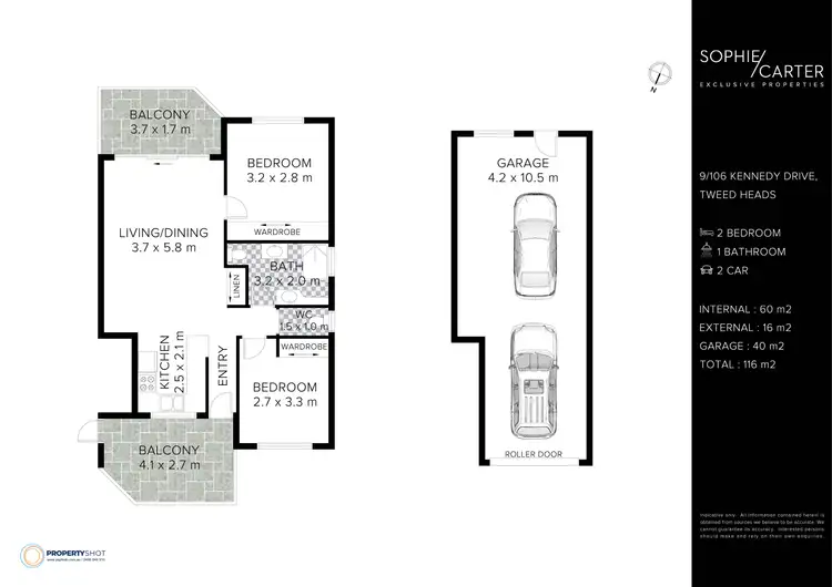 Floorplan of Homely unit listing, 9/106 Kennedy Drive, Tweed Heads West NSW 2485