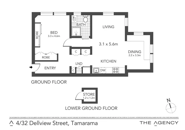 Floorplan of Homely apartment listing, 4/32 Dellview Street, Tamarama NSW 2026