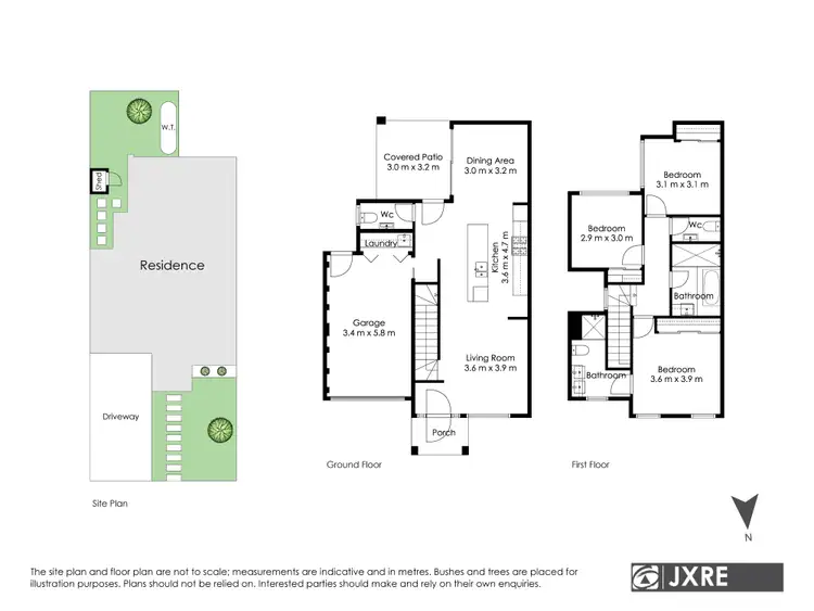 Floorplan of Homely townhouse listing, 104A Wellington Road, Clayton VIC 3168
