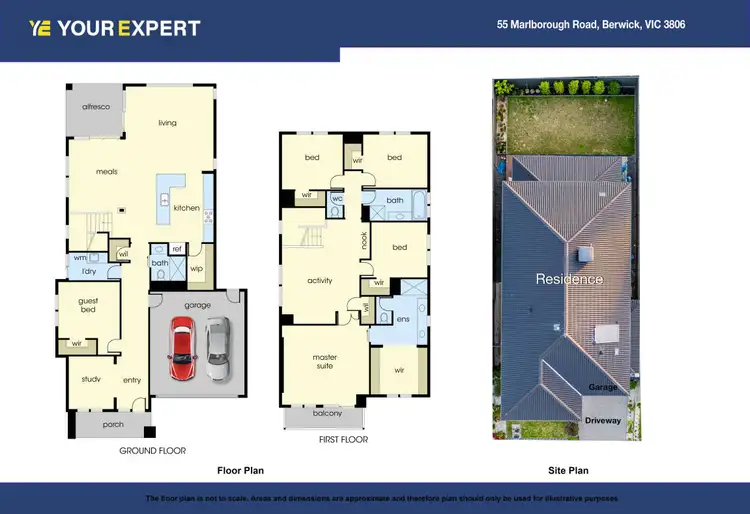 Floorplan of Homely house listing, 55 Marlborough Road, Berwick VIC 3806