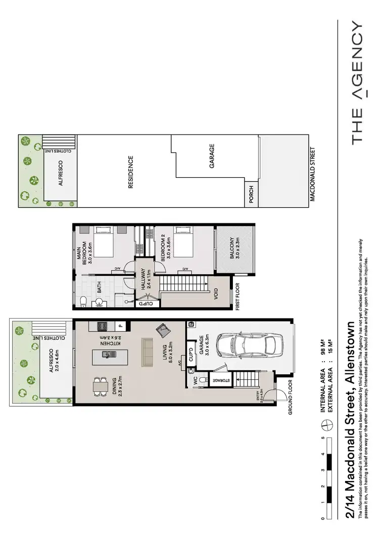 Floorplan of Homely townhouse listing, 2/14 MacDonald Street, Allenstown QLD 4700