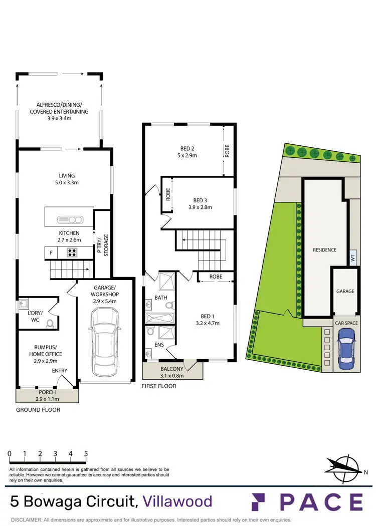 Floorplan of Homely house listing, 5 Bowaga Circuit, Villawood NSW 2163