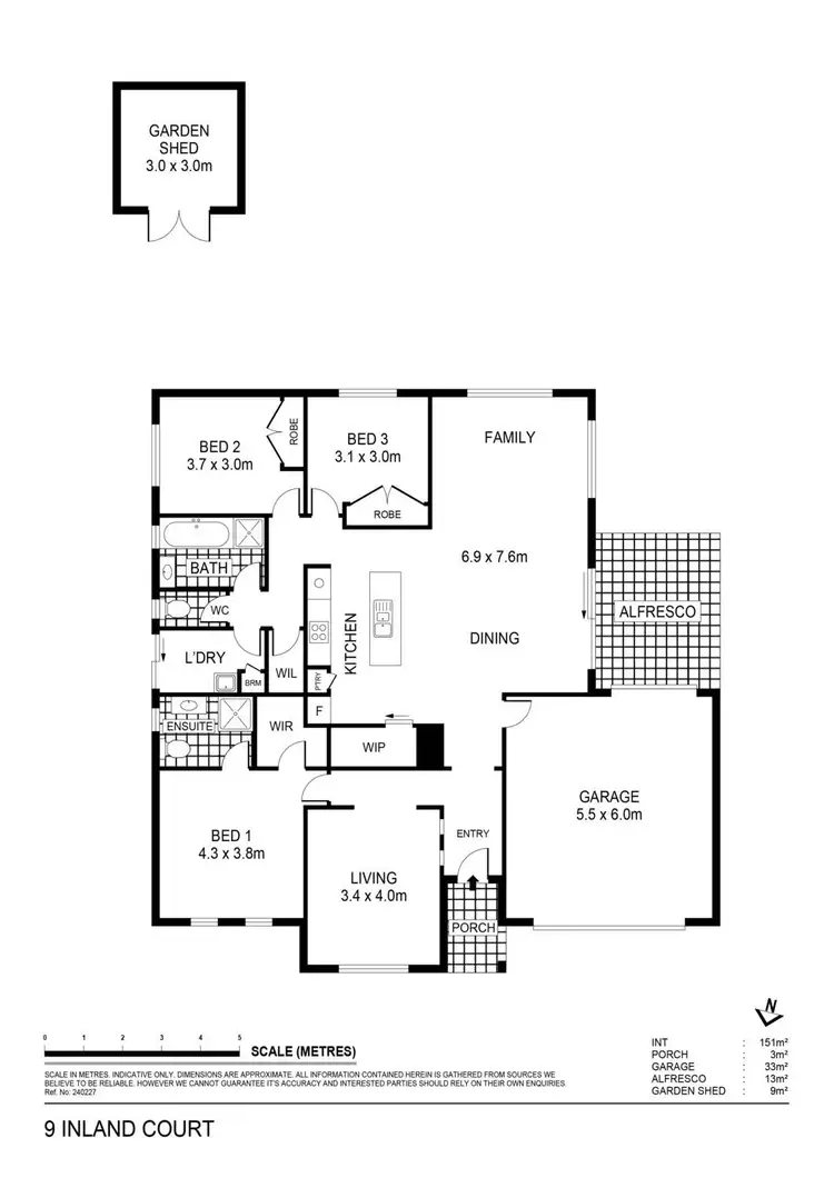Floorplan of Homely house listing, 9 Inland Court, Maryborough VIC 3465