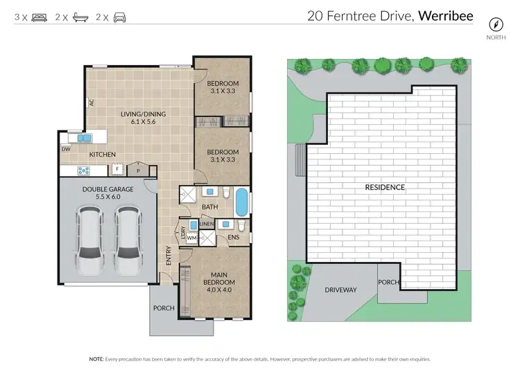 Floorplan of Homely house listing, 20 Ferntree Drive, Werribee VIC 3030