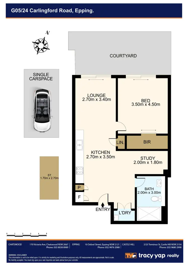 Floorplan of Homely apartment listing, G05/24 Carlingford Road, Epping NSW 2121
