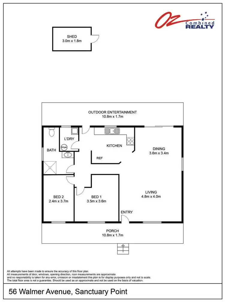 Floorplan of Homely house listing, 56 Walmer Avenue, Sanctuary Point NSW 2540