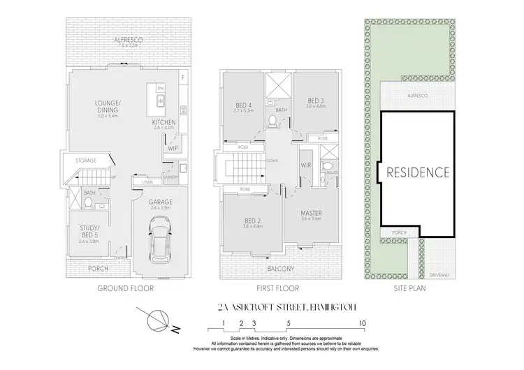 Floorplan of Homely semi-detached listing, 2A Ashcroft Street, Ermington NSW 2115