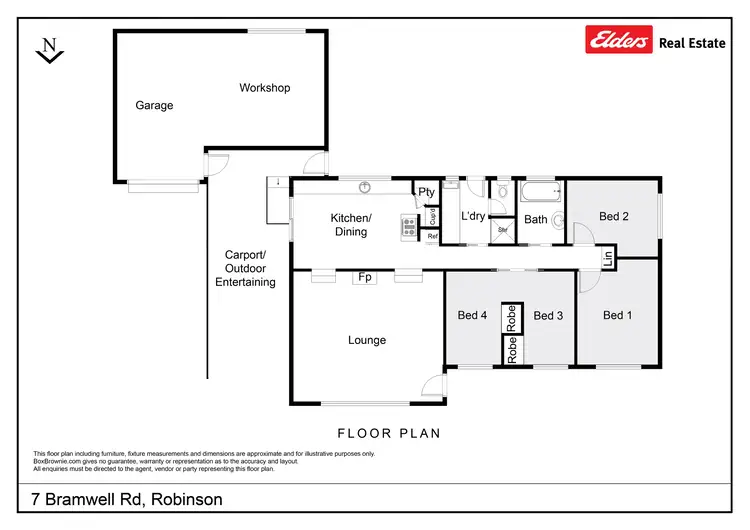 Floorplan of Homely house listing, 7 Bramwell Road, Robinson WA 6330