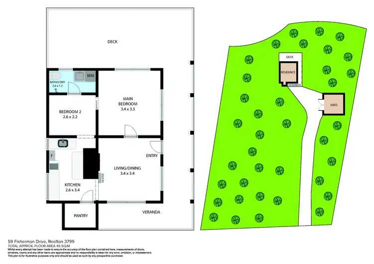 Floorplan of Homely house listing, 59 Fisherman Drive, Reefton VIC 3799