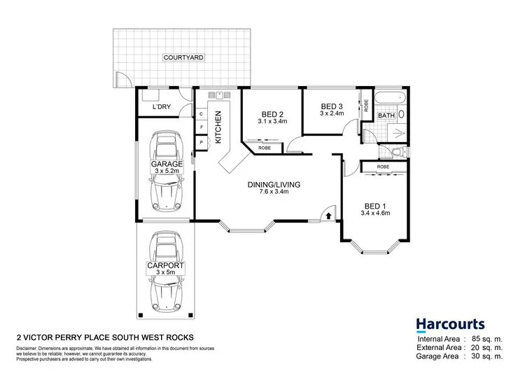 Floorplan of Homely house listing, 2 Victor Perry Place, South West Rocks NSW 2431