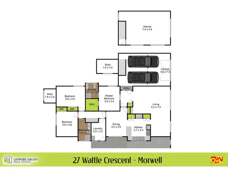 Floorplan of Homely house listing, 27 Wattletree Crescent, Morwell VIC 3840