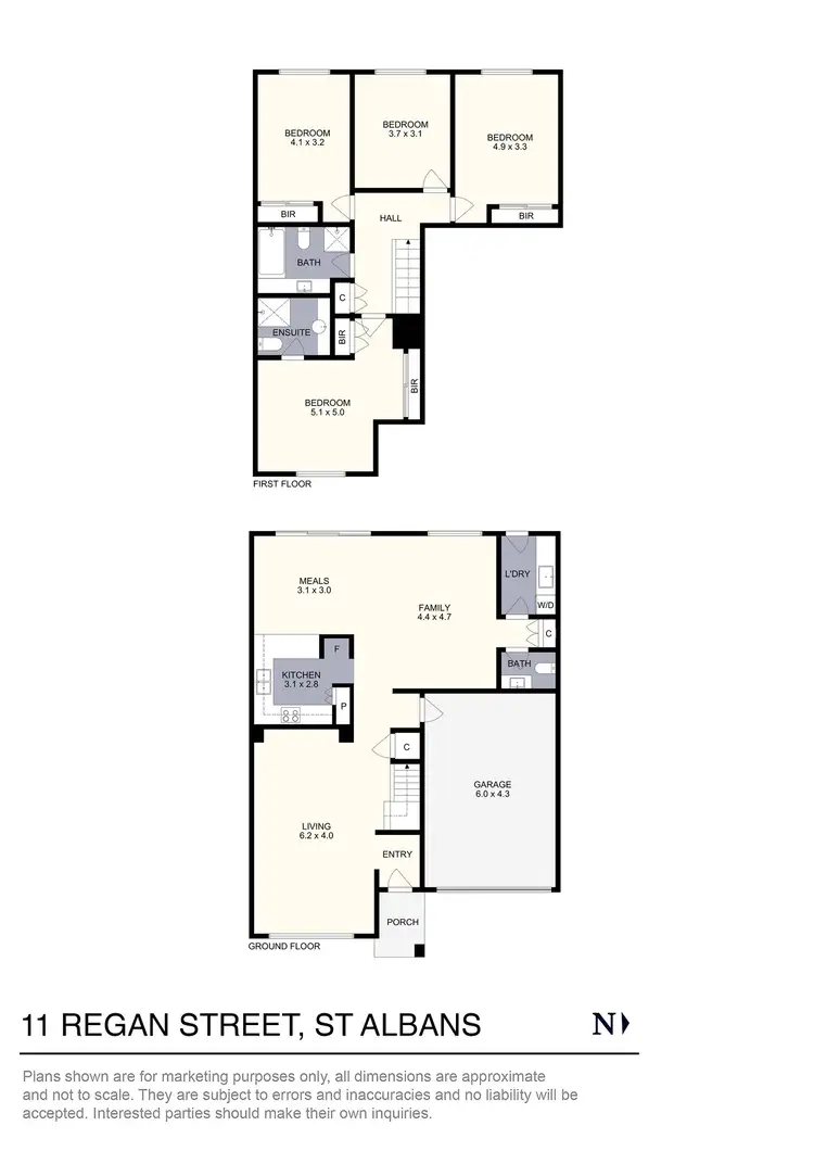 Floorplan of Homely house listing, 11 Regan Street, St Albans VIC 3021
