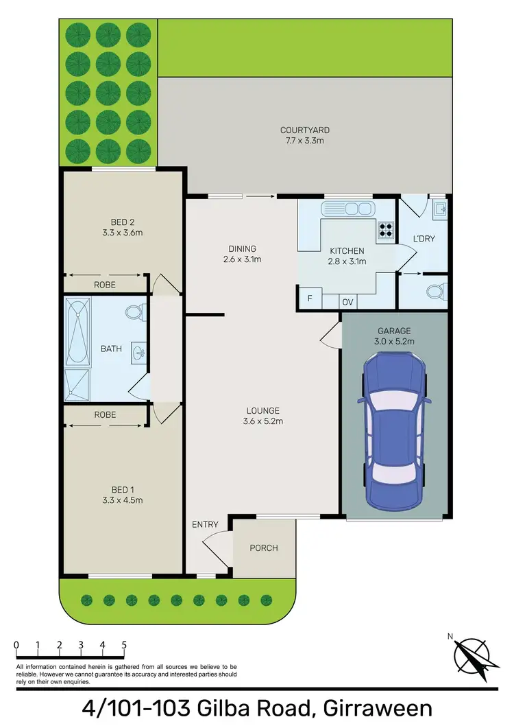 Floorplan of Homely villa listing, 4/101-103 Gilba Road, Girraween NSW 2145