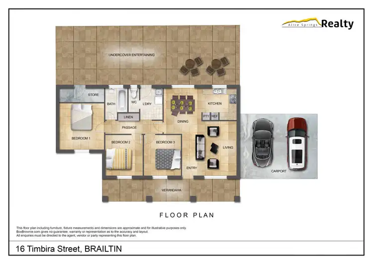 Floorplan of Homely house listing, 16 Timbira Street, Braitling NT 870