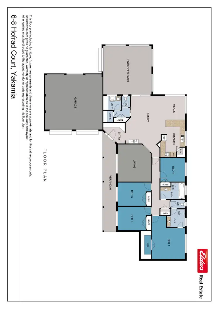 Floorplan of Homely house listing, 6-8 Hofrad Court, Yakamia WA 6330