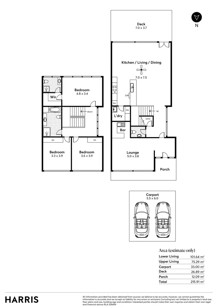 Floorplan of Homely house listing, 8 Allendale Grove, Stonyfell SA 5066