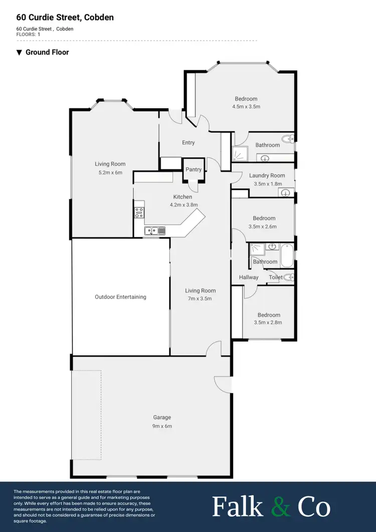 Floorplan of Homely house listing, 60 Curdie Street, Cobden VIC 3266