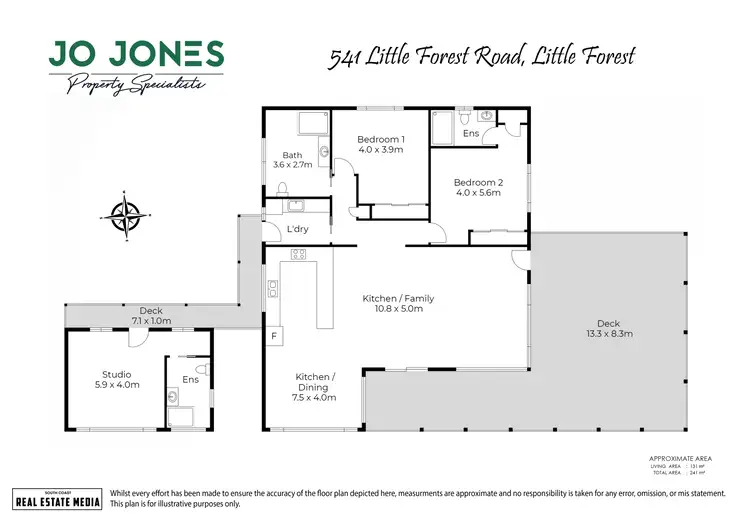 Floorplan of Homely rural property listing, 541 Little Forest Road, Little Forest NSW 2538
