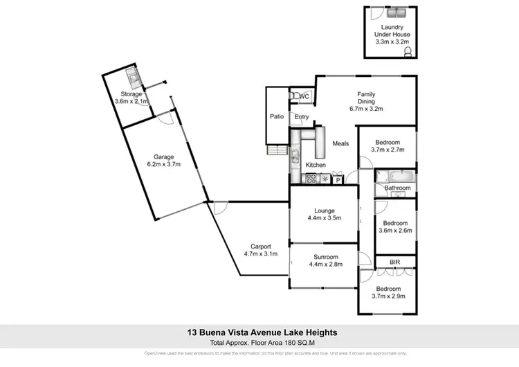 Floorplan of Homely house listing, 13 Buena Vista Avenue, Lake Heights NSW 2502